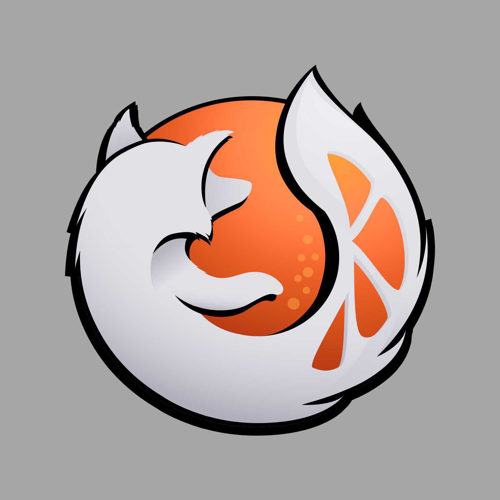 Firefox logo blended with silverorange logo